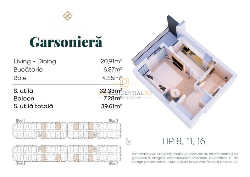 Garsoniera de vanzare, bloc nou, acces facil metrou Berceni - Popesti - 1