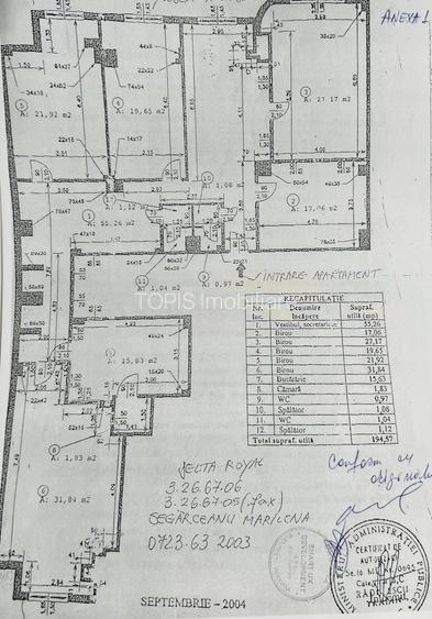 Aviatorilor / Spațiu de 200 mp in Clădire Premium / 200 Mp / 5 Birouri / Metrou - 10