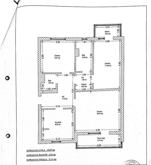 COMISION 0%|Apartament 3 camere|Simion Barnutiu|Centrala Proprie. - 17