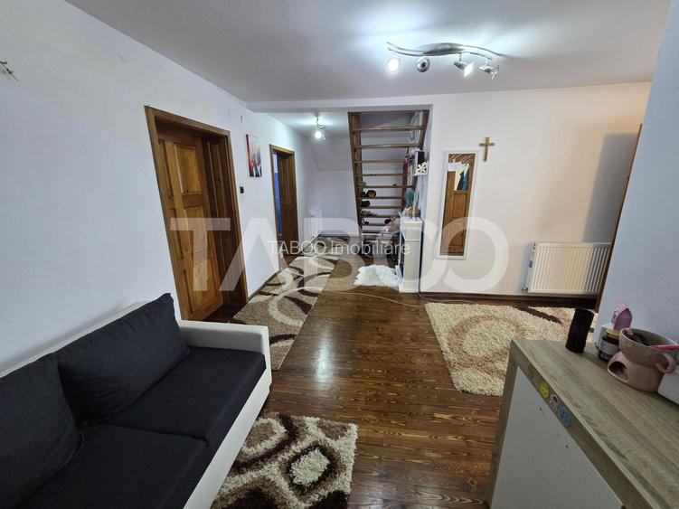 Casa mobilata de vanzare 150 mpu teren 450 mp garaj Piata Cluj Sibiu - 17