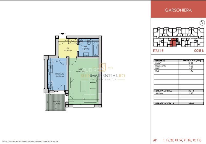 Garsoniera de vanzare, finisaje premium, Metrou Berceni – Comision 0% - 1
