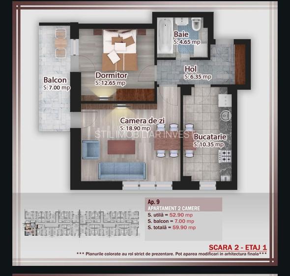 Apartament 2 camere decomandat Pallady, Parcare inclusa, METROU - 2