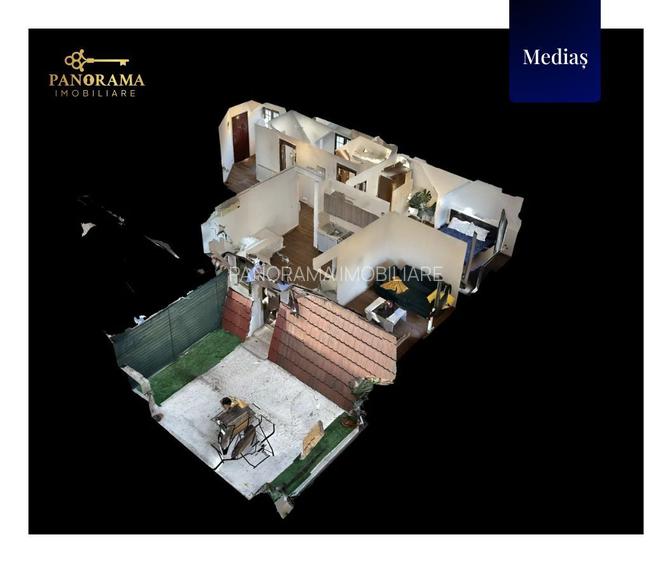 Apartament la etajul 1 cu terasa de 21.5 mp, situat în zona centrală - 17