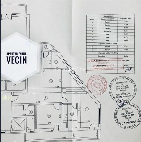 Apartament 3 camere 97,2 mp | centrala proprie | mobilat modern | loc parcare su - 5