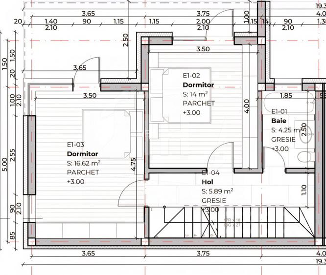 Duplex semifinisat, 119 mp utili, finalizat, zona Buna Ziua - 15