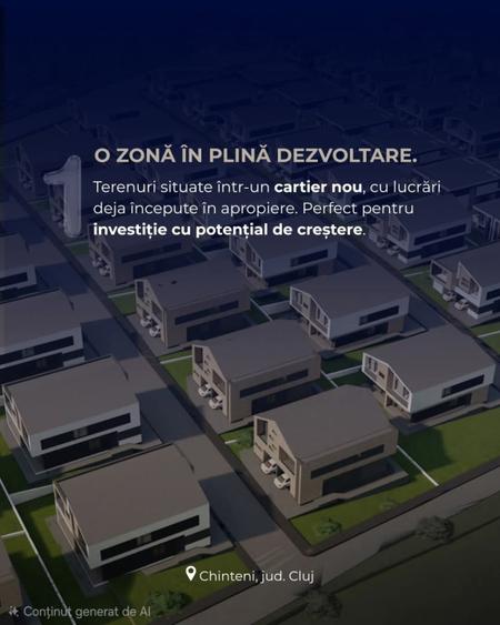 Teren autorizatie duplex, 500mp, utilitati, Chinteni