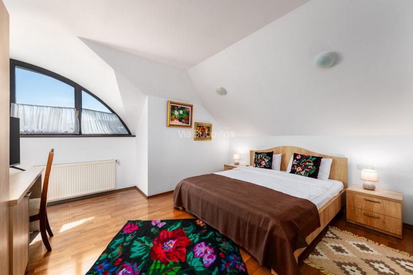 Casa de locuit sau vacanta 5 camere, 5 bai, 2600mp teren langa Humor - 14