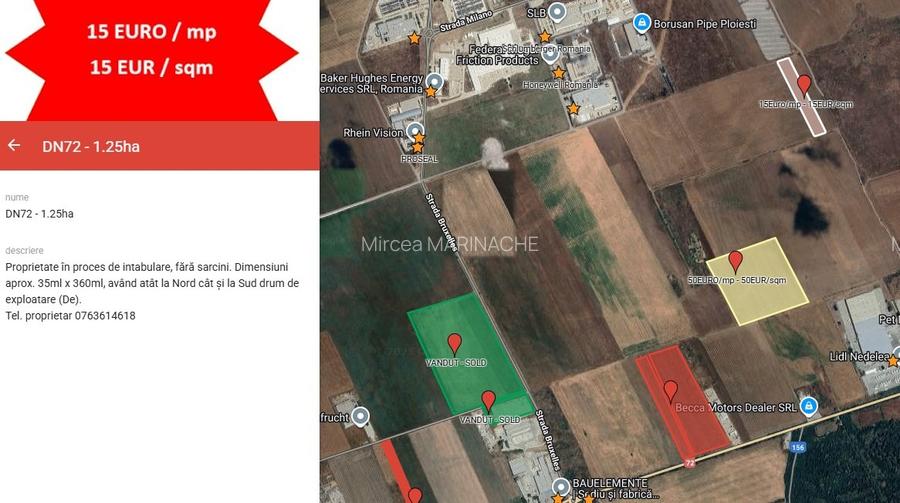 teren Parc industrial Ploiesti DN72 min. 2ha - 3