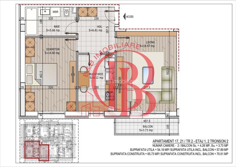 Apartament Pallady 2 camere Pret Credit Ipotecar avans 15% - 1