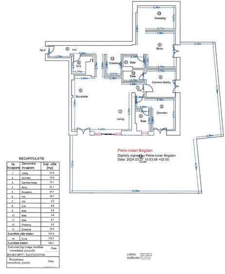 4 camere-157 mp utili- 172mp curte – Parter- Bucuresti Nord- Pipera - 27