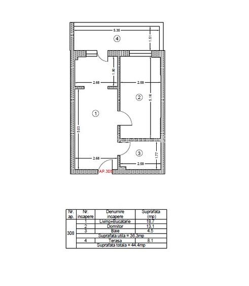 Metrou Berceni -  2 camere studio 45mp – finalizat tva 0% - 3