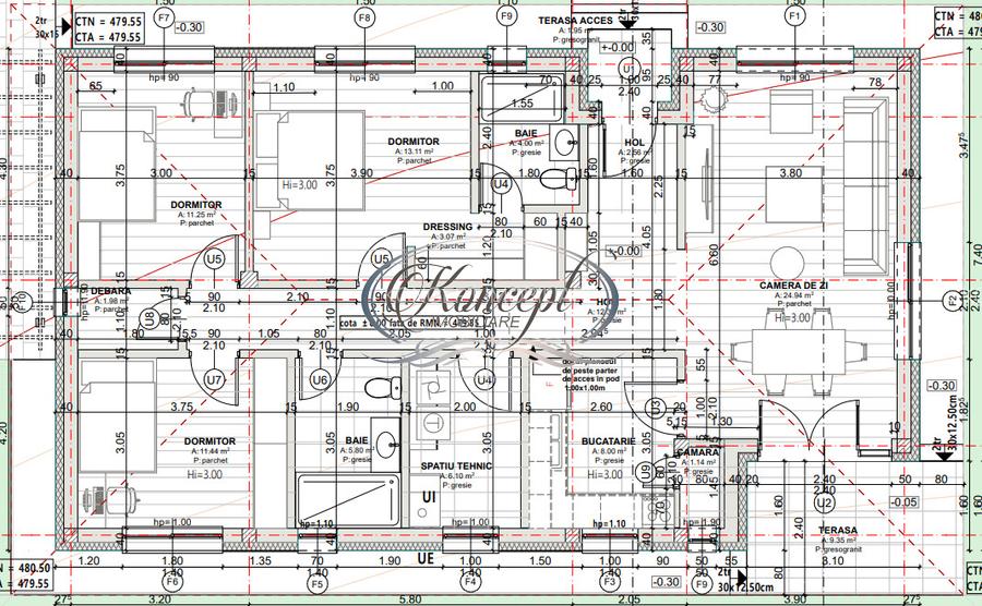 Casa eficienta energetic, noua, cu pod mansardabil generos - 16