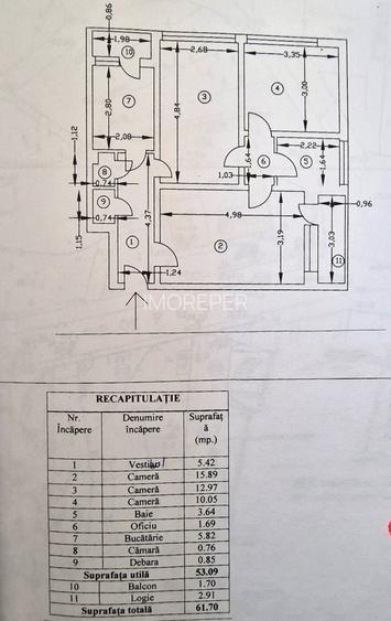 Apartament 3 camere Dorobanti-Parc Floresca, etaj 4/10,liber - 20