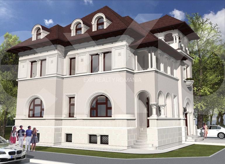 Vila cu arhitectura deosebila de vanzare- Primaverii- televiziune - 5