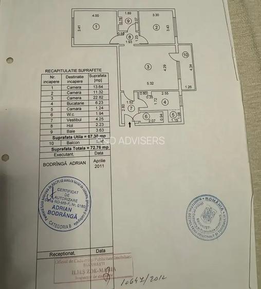 Apartament 3 camere Bulevardul 1 Mai - 13