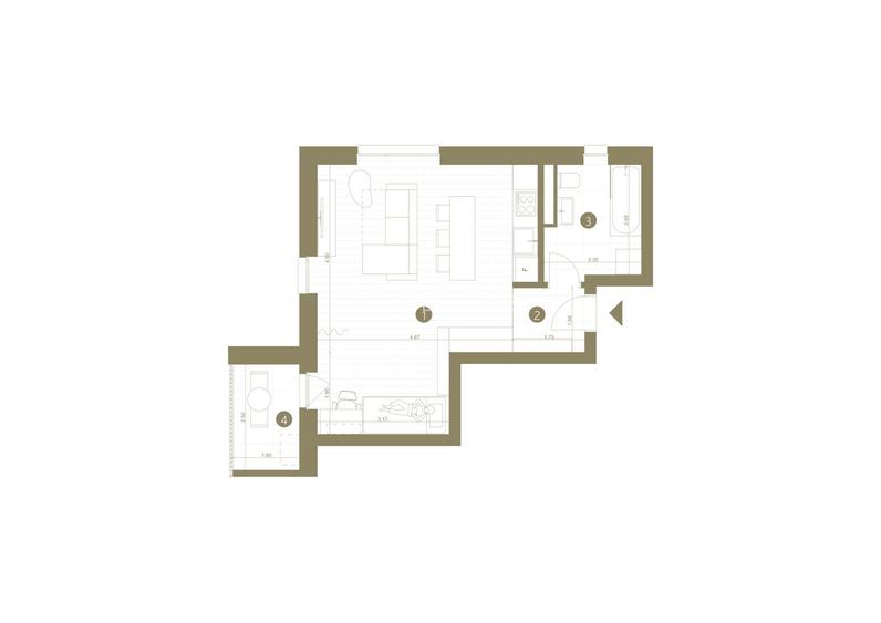 Apartament cu 1,5 camere în zona Confecții - 5