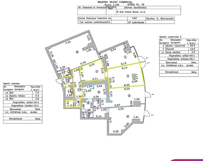Spatiu comercial 44mp Dristor McDonald's Metrou Stradal Camil Ressu - 3