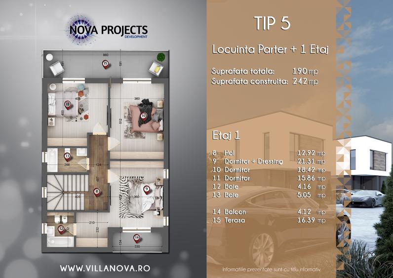 Casa cu 5 camere | HVAC |Pompa caldura |Ventiloconvectoare |Panouri fotovoltaice