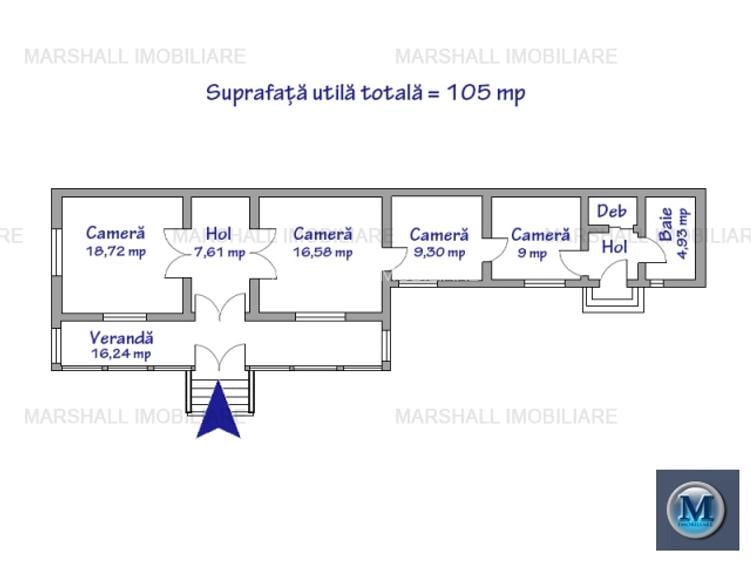 Casa cu 4 camere de vanzare, zona P-ta Mihai Viteazu, 105.00 mp #16674 - 6