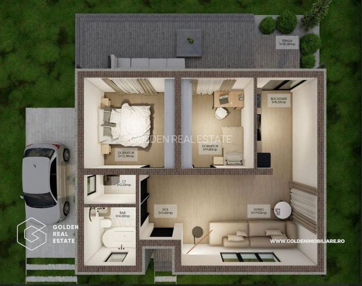 Casa GALATEA, 3 camere, 350 mp teren, zona 6 Vanatori - 6