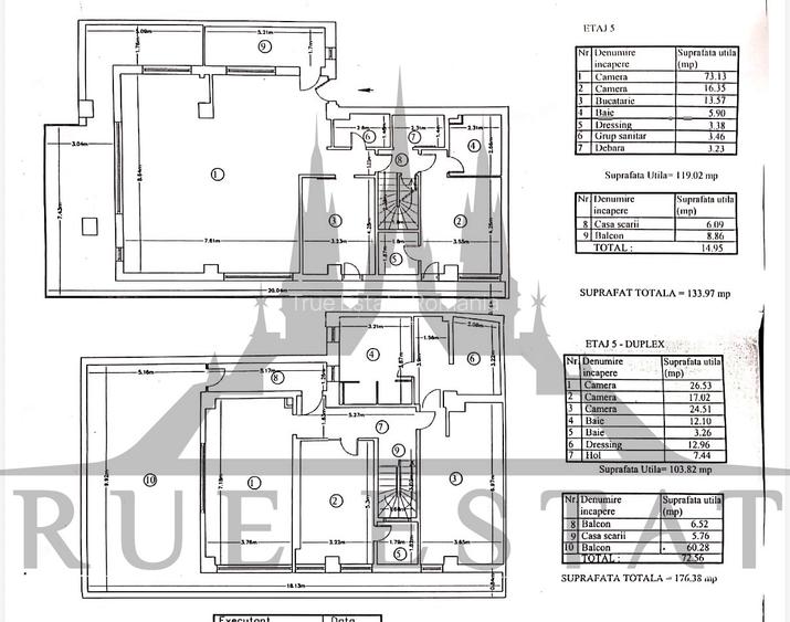 Penthouse unic- British School si UNATC- vedere panoramica spre zona de case - 23
