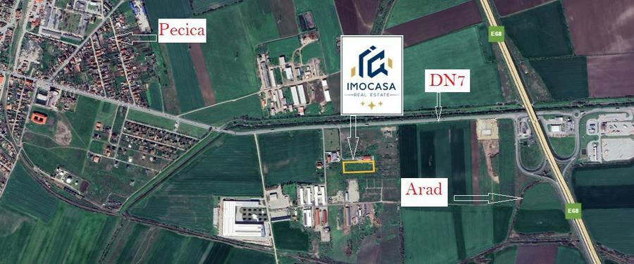 Pecica Jud. Arad Teren Extravilan zona in dezvoltare Vecinatate A1