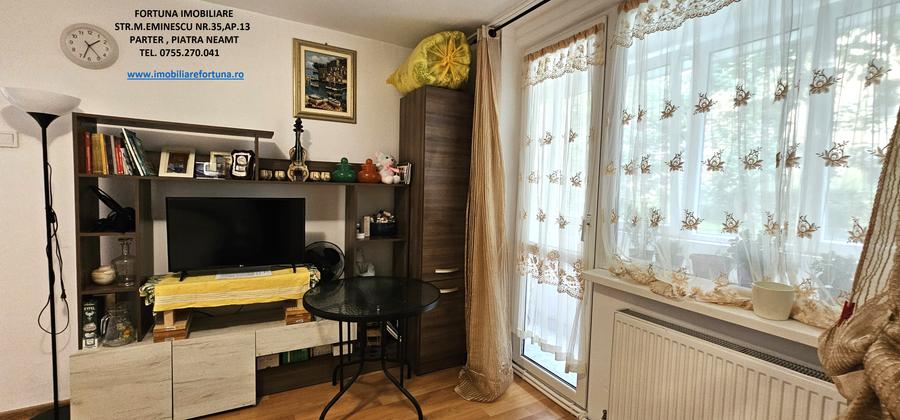 Apartament 2 camere,parter+balcon mare+boxa in proprietate,zona Scoala nr.8 P.Nt