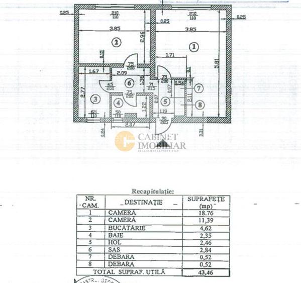 2 camere I Sala Palatului  I Etaj inferior I Creditabil - 21