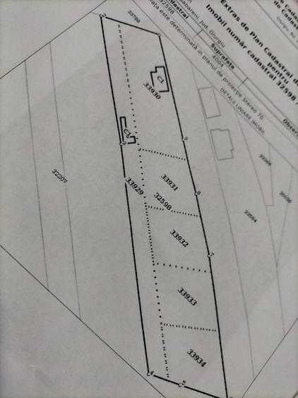 FARA COMISION in Sabareni 4 loturi teren intravilan aproape  asfalt merita vazut