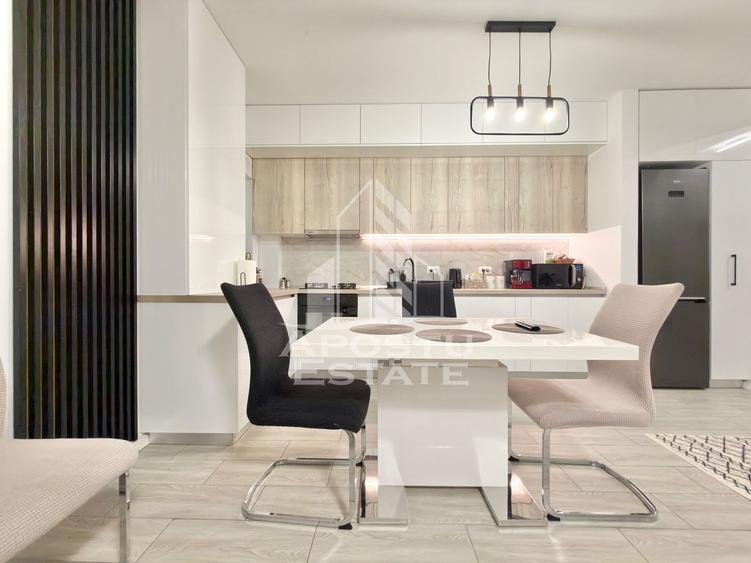 Apartament cu 3 camere mobilat, 70 mp utili, in Giroc la etajul 2.