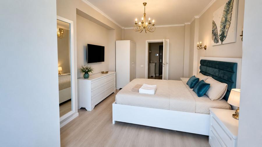 Apartament 3 Camere Premium  Faleza Nord  Vedere Frontală la Mare|Loc de parcare