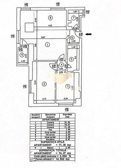 Apartament 3 camere Titulescu-Loc parcare