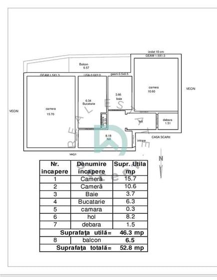 Apartament 2 camere, Tractorul, Brasov