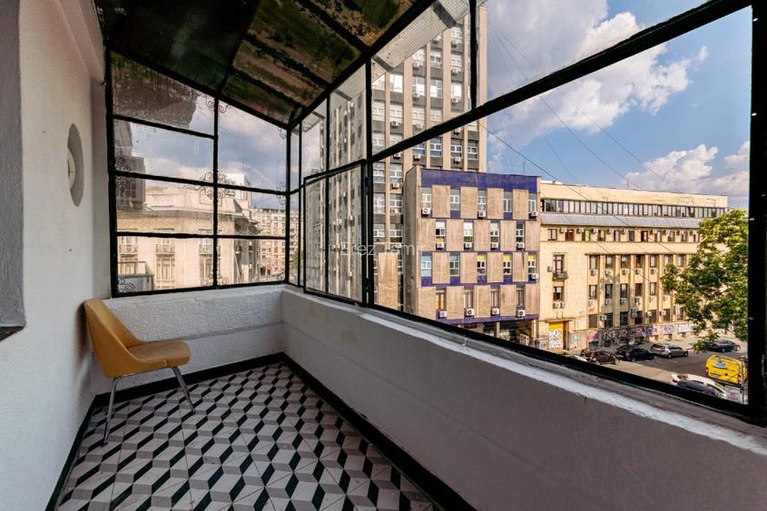 Str. Biserica Amzei 27 | 2 camere | 70 mp | Interbelic | 2 balcoane | SemRenovat - 7