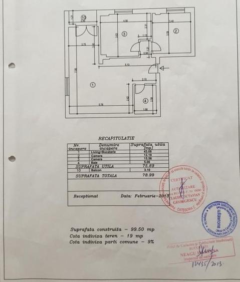Apartament 3 camere-zona Domenii / Mihalache