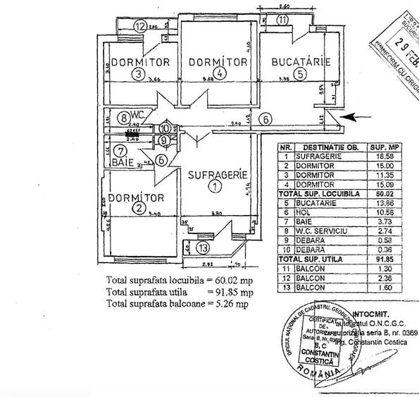 Vanzare apartament 4 camere Bld. Unirii - Fantani Bucuresti - 1
