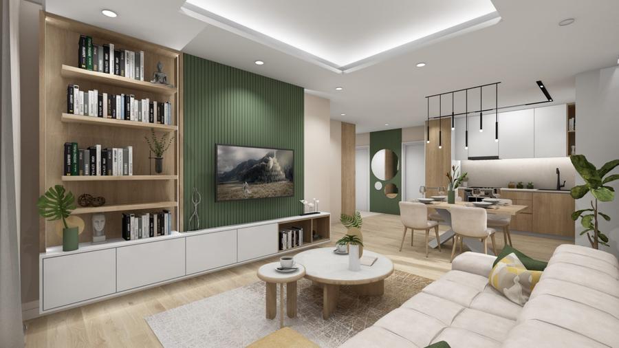 Apartament finisat | 3 camere | 2 băi | terasă 22mp | Între Lacuri