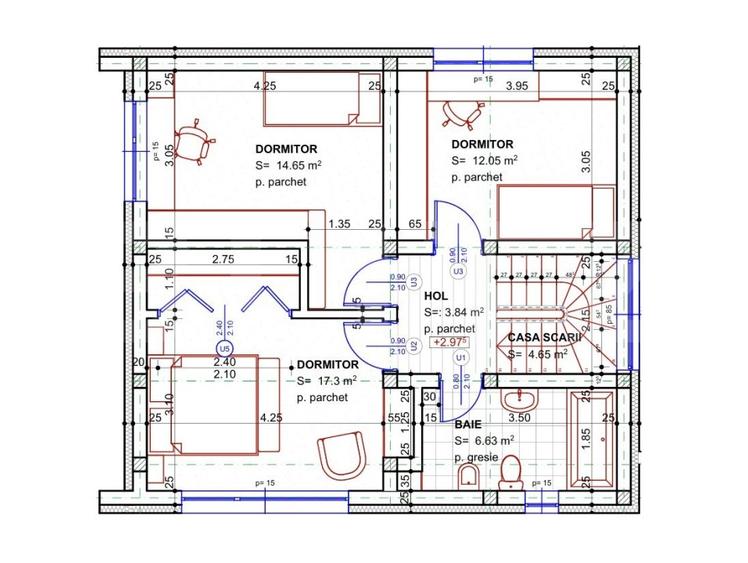 Casă unifamilială modernă, garaj, 400 mp teren, Chinteni!