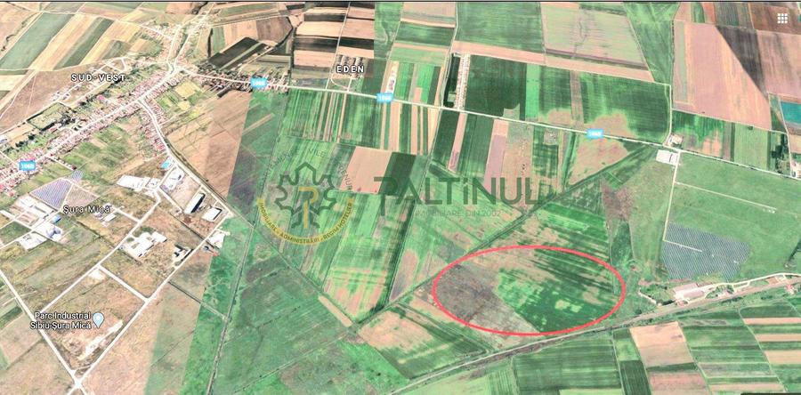 Teren extravilan arabil cu potențial – Sura Mică, Sibiu , aproape de Polycontact