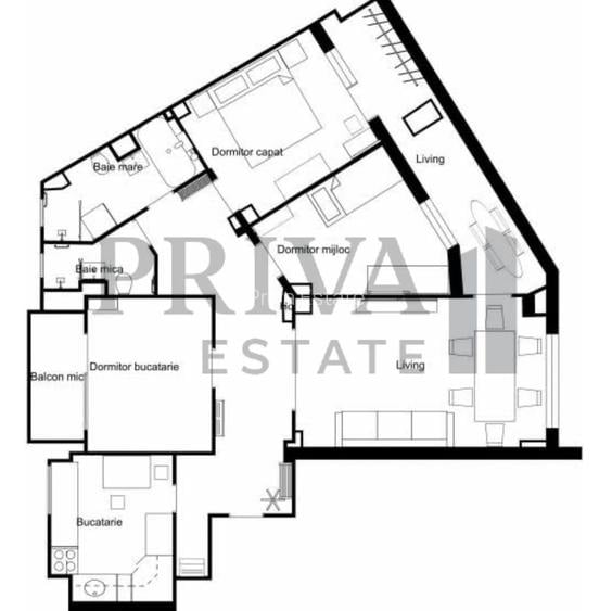 Apartament renovat, 4 camere, etaj 3, 78 mp, Sagului - 15