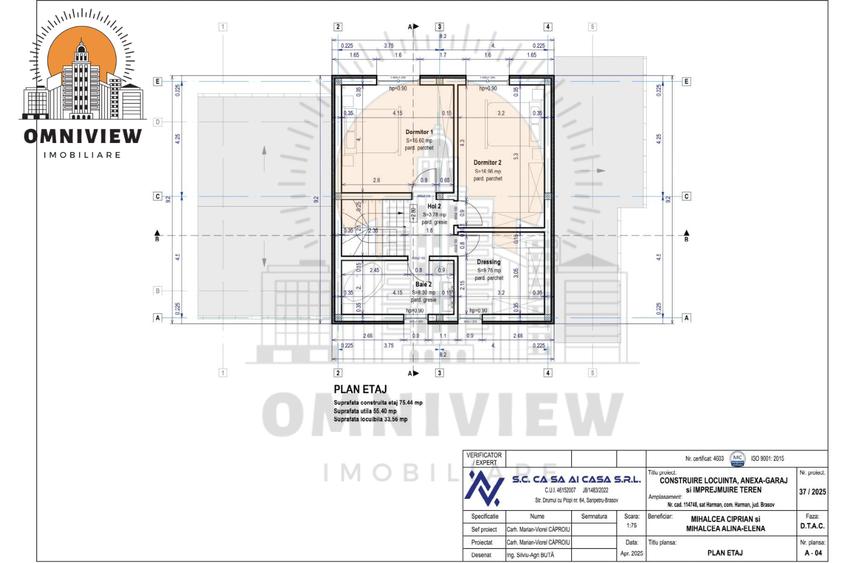 Casă nouă cu garaj, 145 mp utili, teren 500 mp –TVA inclus – Izvor
