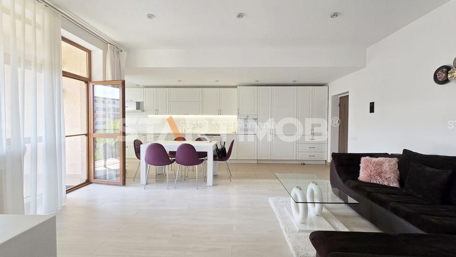 Apartament mobilat 3 camere bloc tip vila zona Coresi - 11