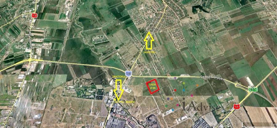 Teren intravilan str. Narciselor bulevardul Brasov-Sanpetru