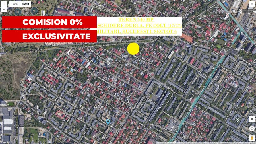 VANZARE TEREN INTRAVILAN DE 540 mp SITUAT IN MILITARI, BD. ANUL 1864