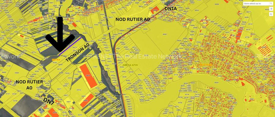 Teren Buftea Nod Rutier DN7-A0. Suprafata 7790 mp - 3