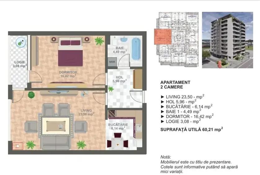 Apartament 2 camere ansamblu nou lux | 13 Septembrie | Comision 0