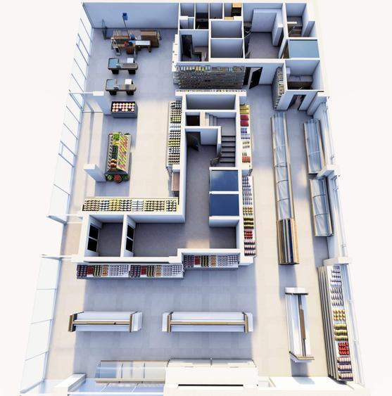 Spatiu Comercial 527 mp DE VANZARE, Ideal Supermarket, Zona Coresi