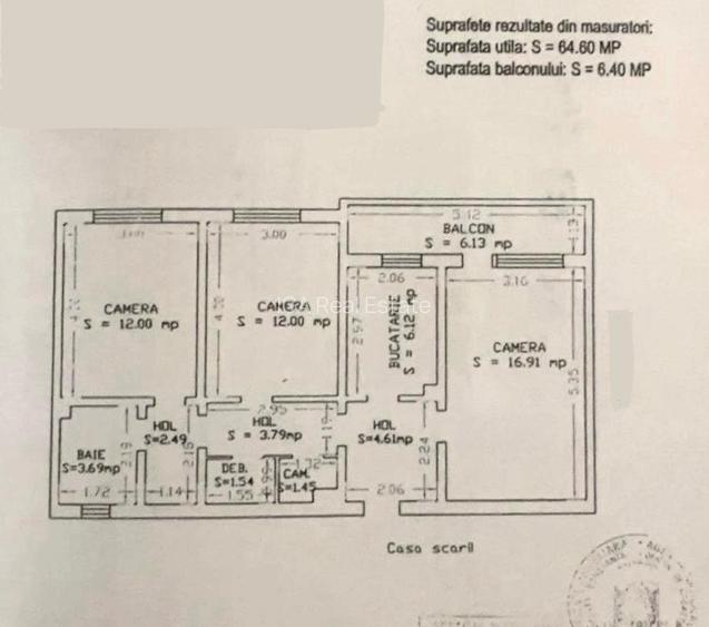 Apartament decomandat cu 3 camere -71 mp-etaj8/10-zona Gara, Constanta - 8