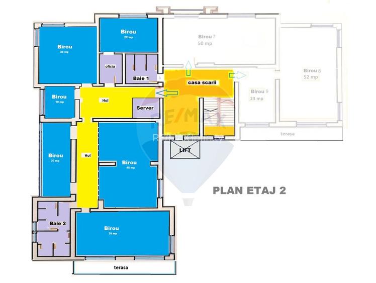 Spatiu birouri de inchiriat 200 mp Central. All inclusive. Comision 0% - 9