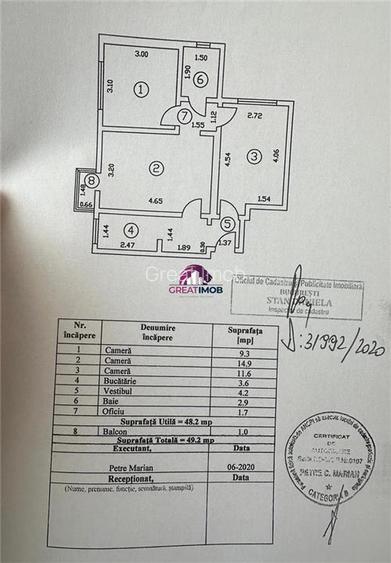 3 Camere renovat | Metrou Costin Georgian | Vizavi de Parcul Morarilor - 9